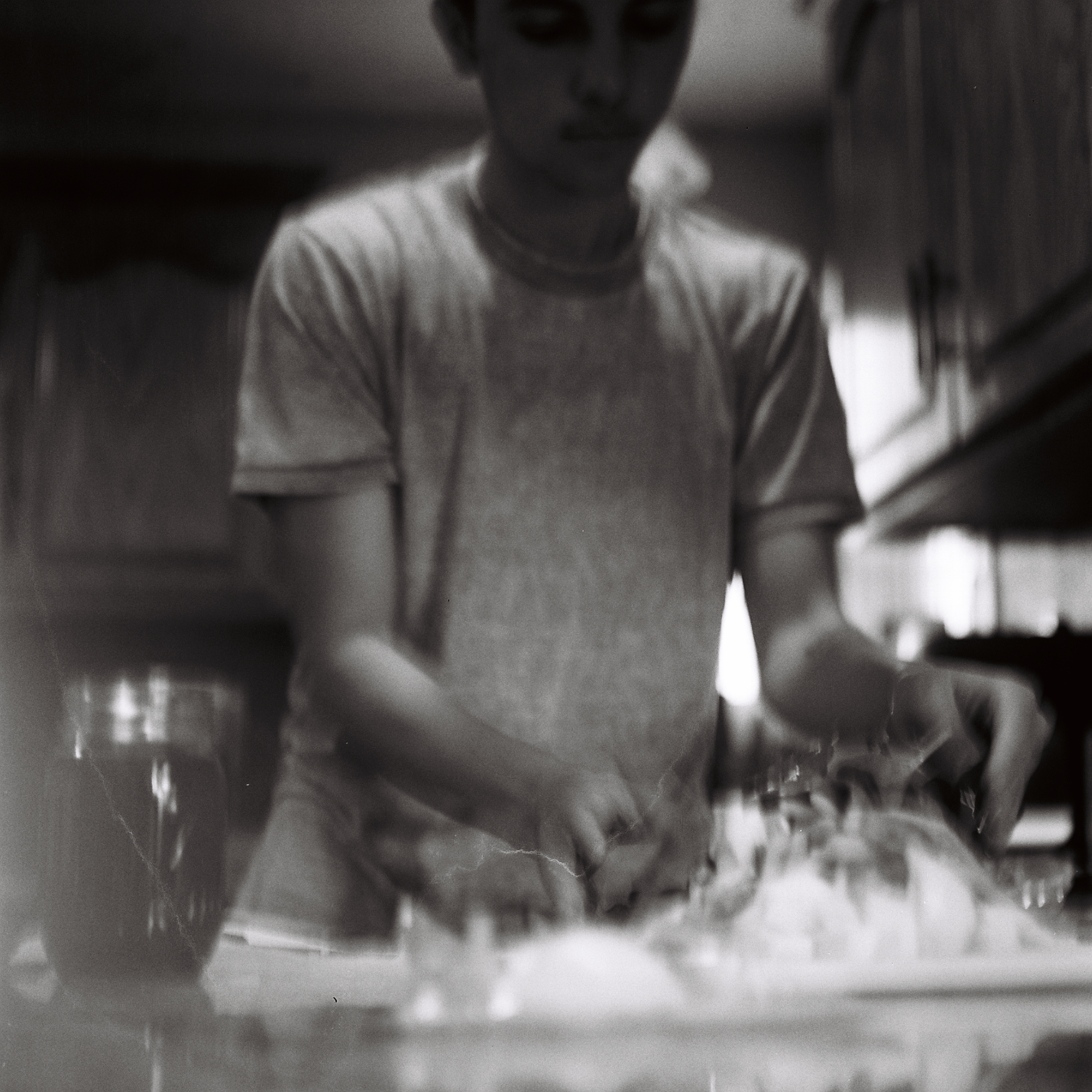 A person making a salad