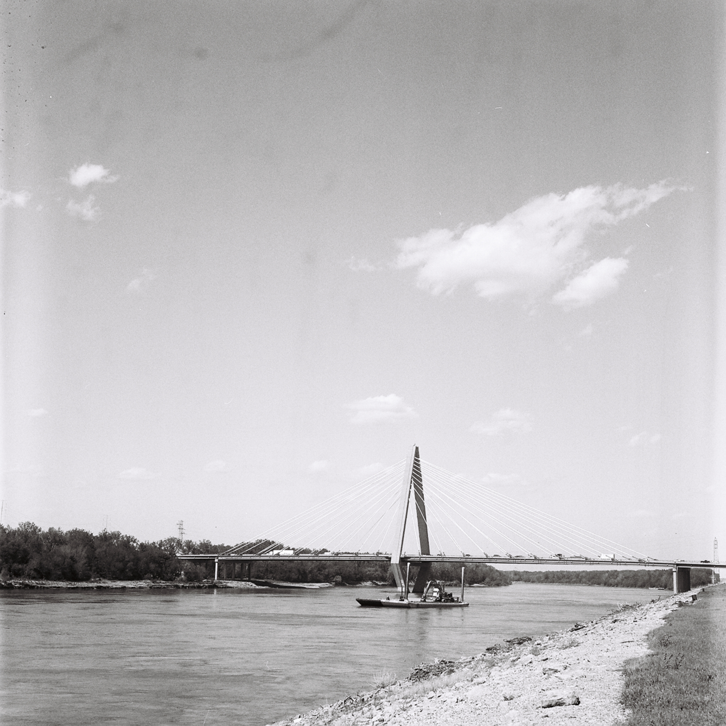 A bridge over the missouri river